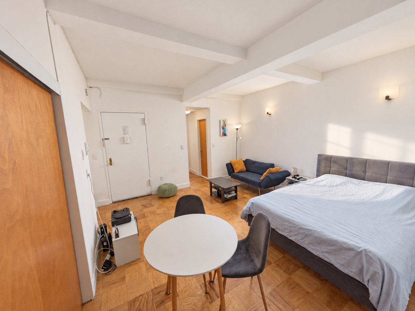 Studio and entry view at 132 East 45th Street